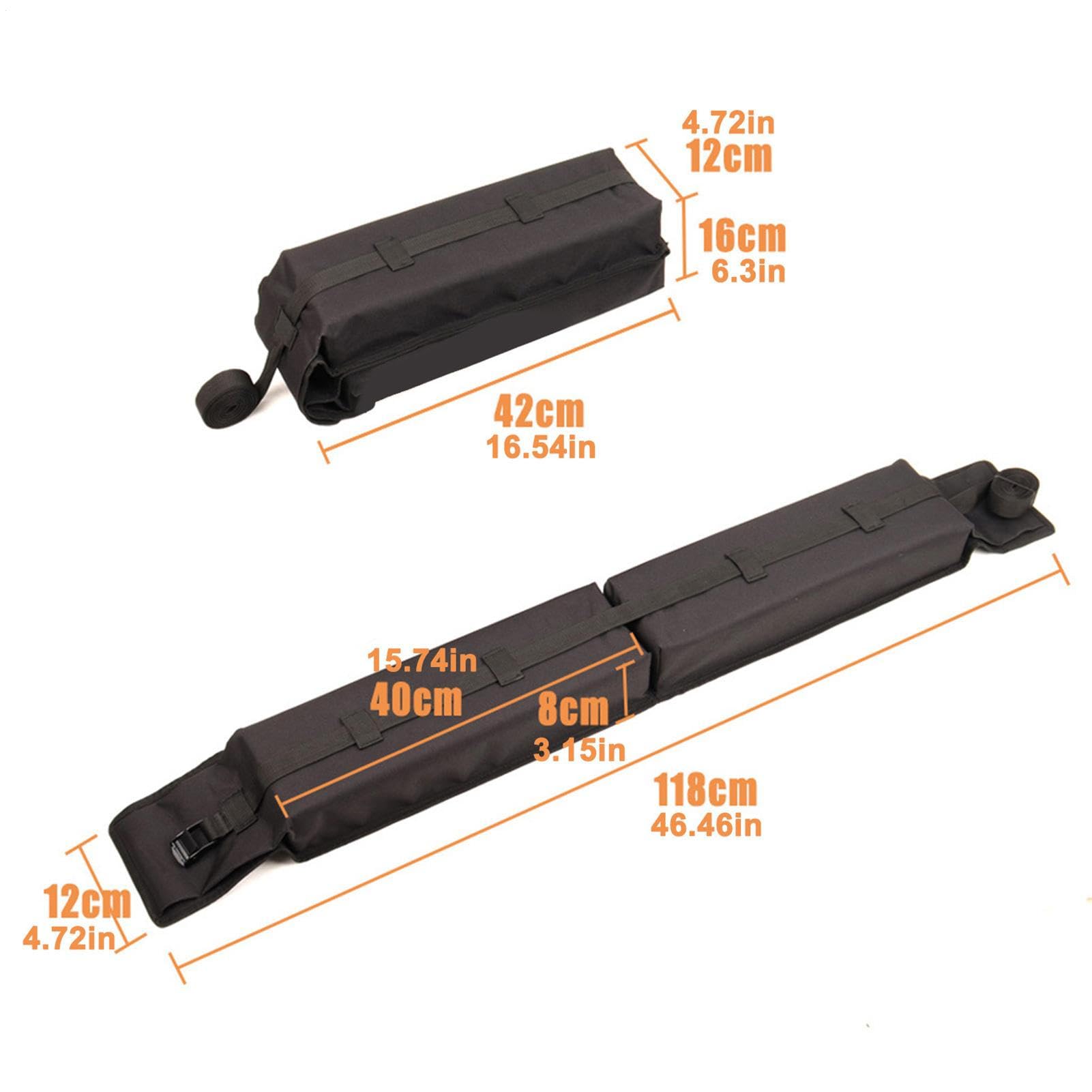 Dachsammlung Für Faltbare Weiche Auto-Pads, Universal Automatische | Dachträger, Surf-Rack Ohne Querträger, Leichte Lastunterstützung | Einfache Riemen P