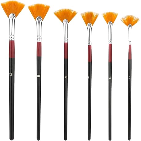 Professional Fan Brush Set Enhances Your Acrylic Painting Experience