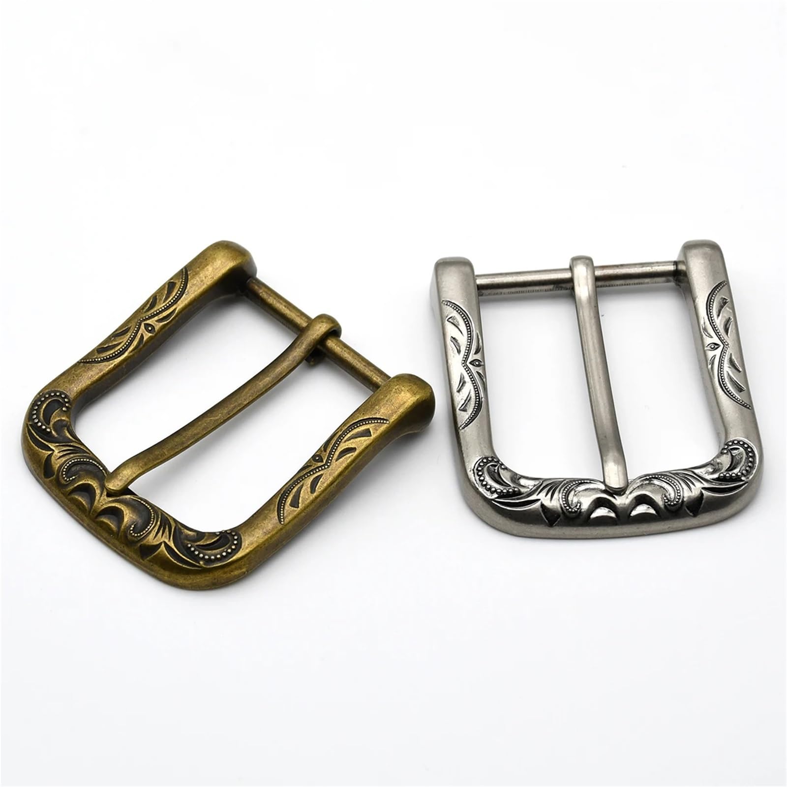 Fibbia for cintura da 10 pezzi for uomo, 40 mm, con spilla in rilievo, testa in pelle, parti artigianali, accessori fai te Per Cinghie