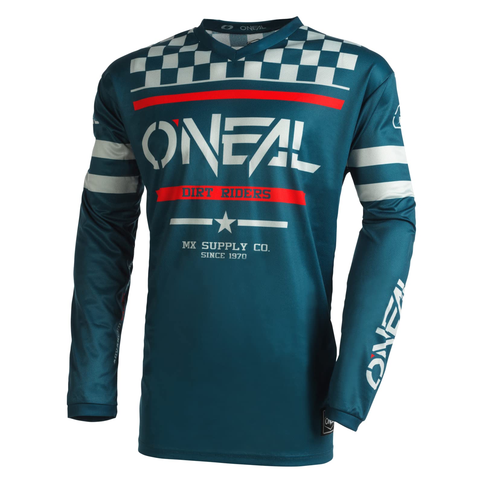 O'NEAL | Maillot de Motocross de Manga Larga | MX Enduro | Protección Acolchada en los Codos, Cuello en V, Transpirable | Maillot Element Racewear | Adulto — view 14