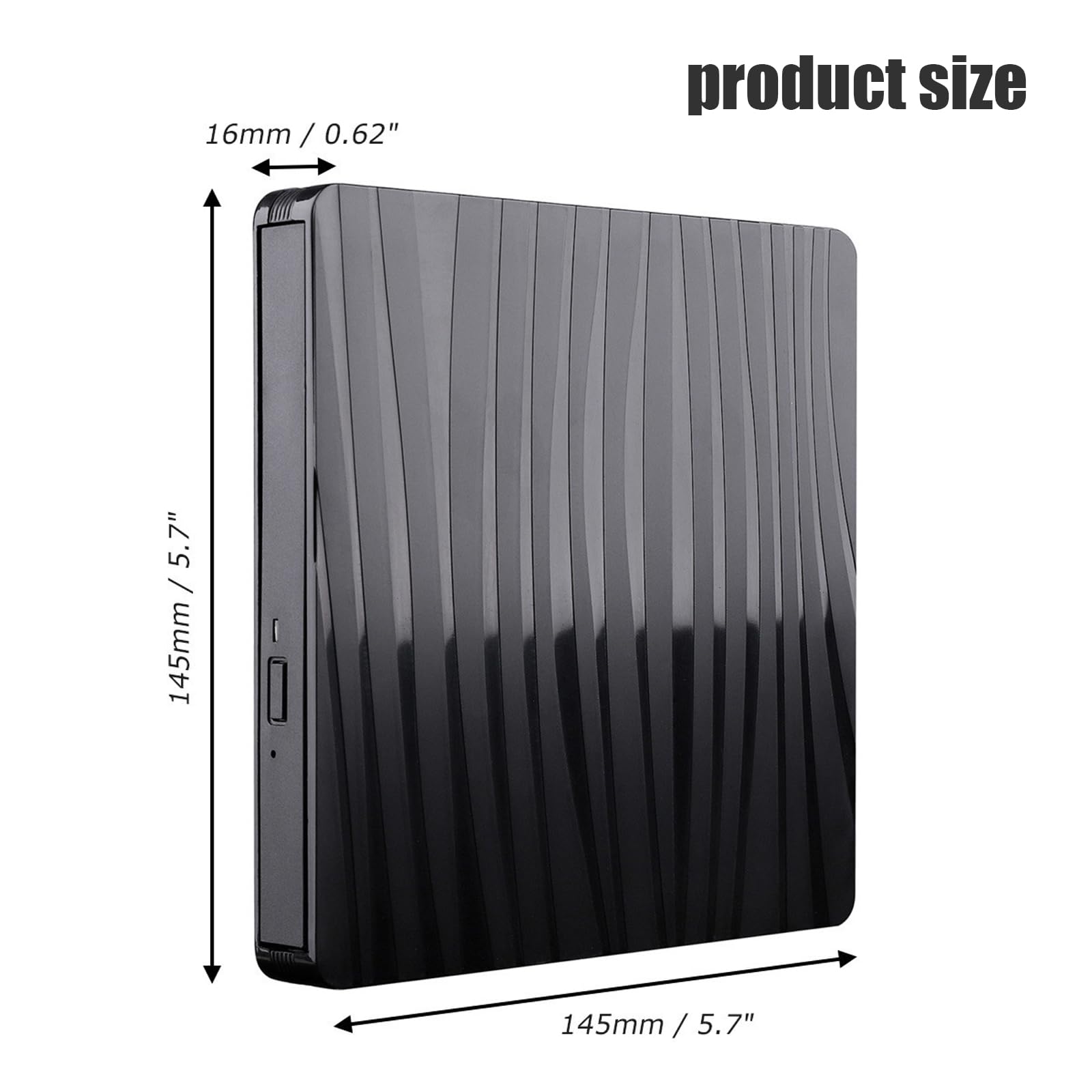Unità DVD esterna USB 3.0 e Type-C portatile CD DVD +/-RW ROM drive per computer portatile PC desktop, CD DVD Burner Reader compatibile con sistemi operativi Windows XP / 2003 / Vista /7 /8/10/11