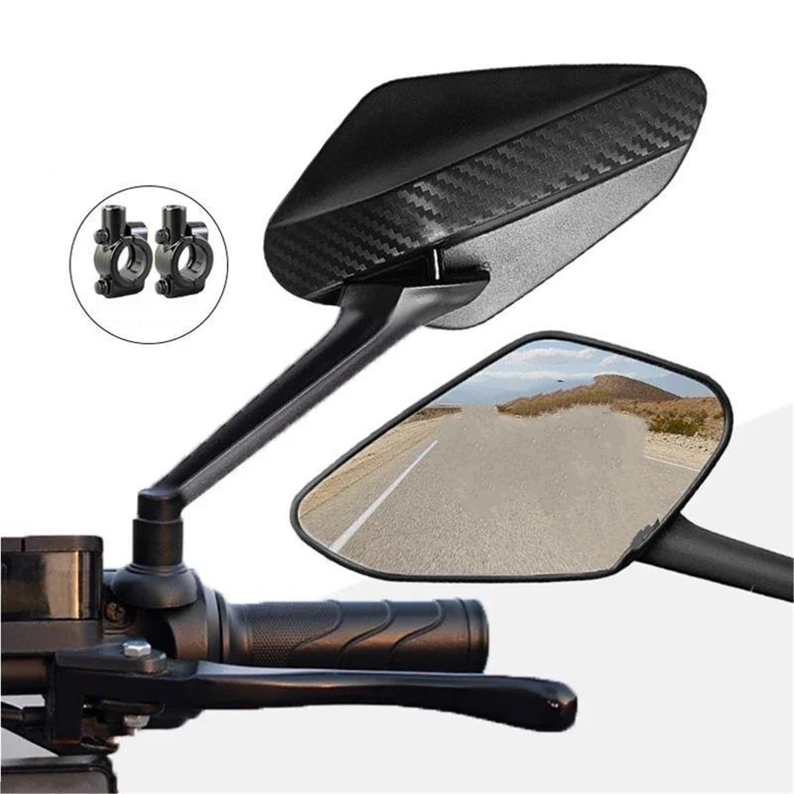 Specchietti Retrovisori Convessi Per Moto, Girevoli, Viti Da 8 Mm Per Yamaha TMAX 530 TMAX 500 T-MAX 560, Specchietto Retrovisore Modificato parcheggio specchietto(NERO 1)