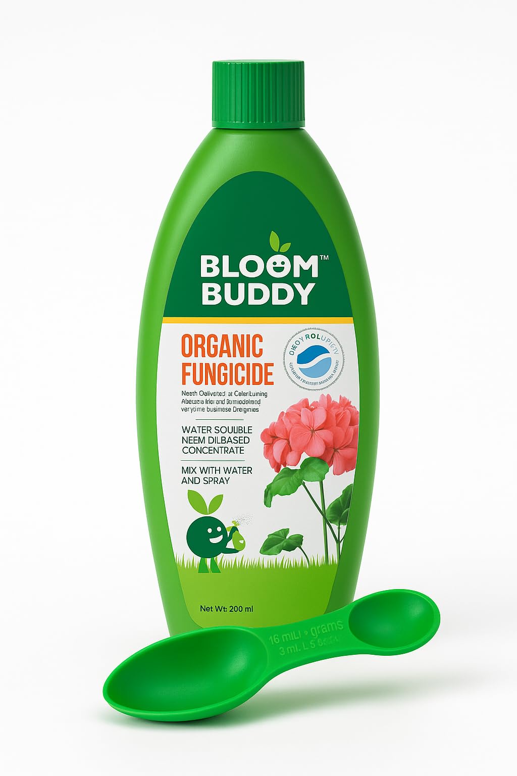 BloomBuddy® Neem Oil for Plants – 200ml Cold Pressed Organic Spray | Natural Plant Care for Insects, Mites & Fungal Issues | Water-Soluble Neem Oil for Home Garden, Indoor & Outdoor Plants