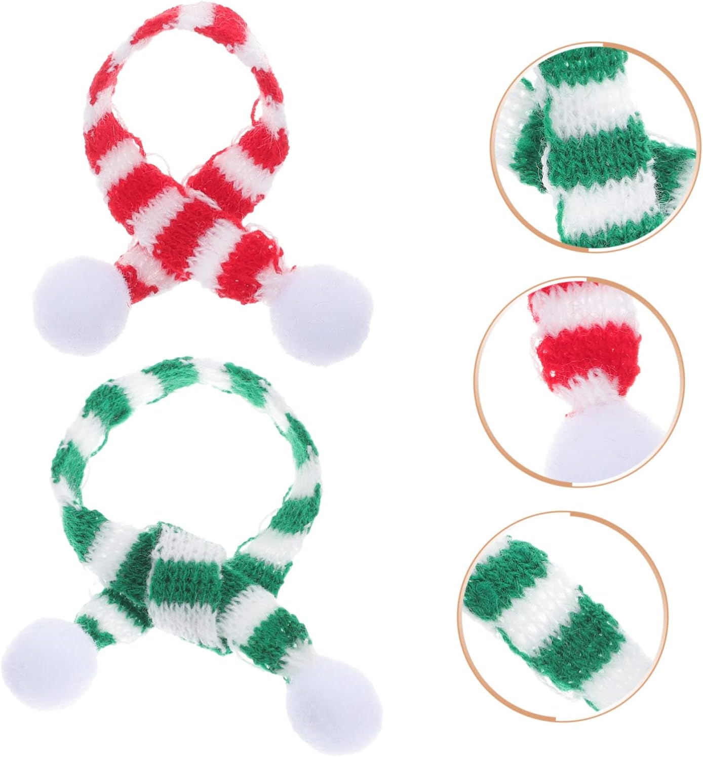 6pcs Christmas Miniature Scarf Wine Bottles Decoration Xmas