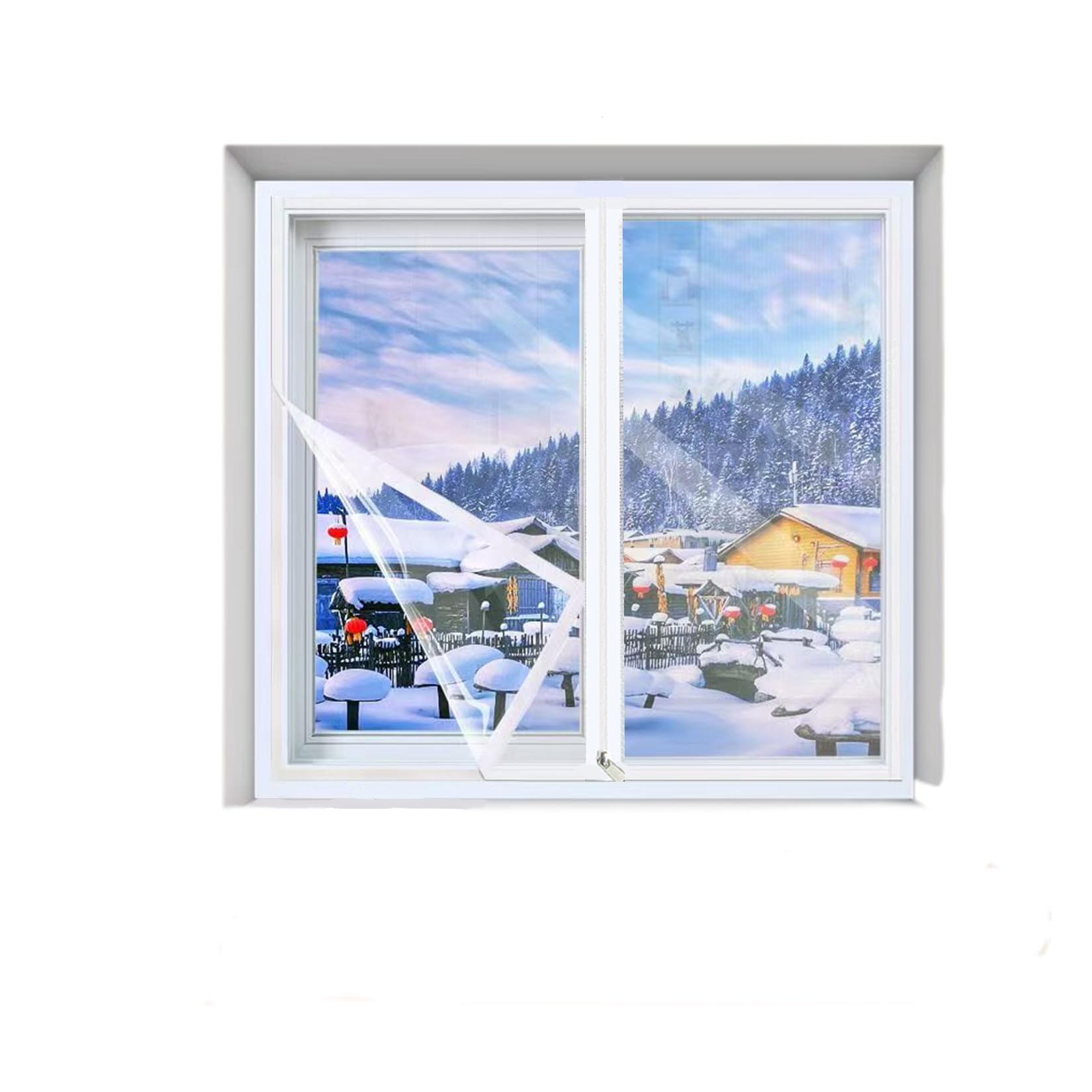 Film isolant pour fenêtre solution anti froid économie énergie 240x270cm