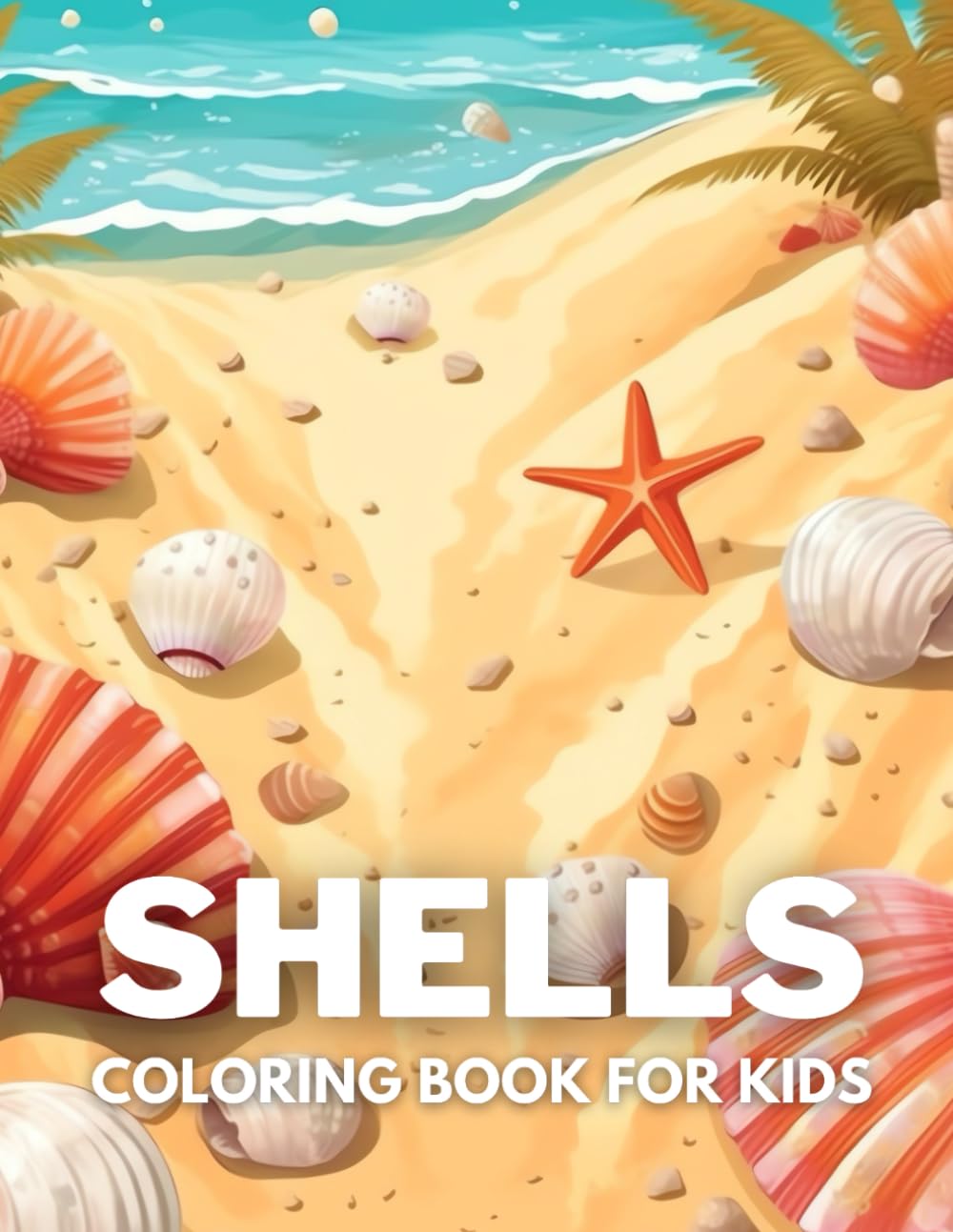 Shells Coloring Book For Kids: +40 Fun And Easy Drawings Of Cute Shells To Color For Kids, Boys And Girls Who love underwater marine life, Stressrelief Relaxing
