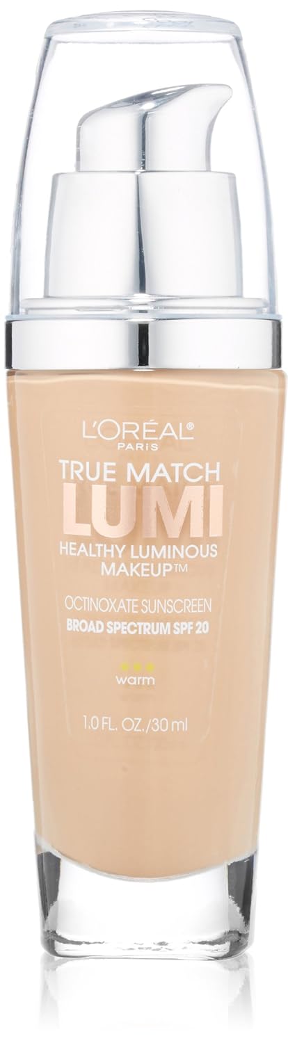 L'Oreal True Match Lumi Healthy Luminous Makeup, Nude Beige, 1 oz (Pack of 2)