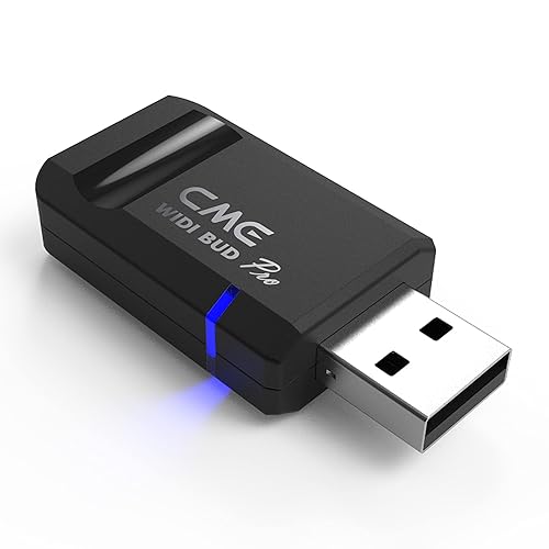 CME WIDI Bud Pro - Bluetooth MIDI Interface for iOS, macOS, Windows, Android, ChromeOS, Linux - Plug, Pair & Play - No drivers - Ultra low 3ms latency for computer/laptop/mobile device