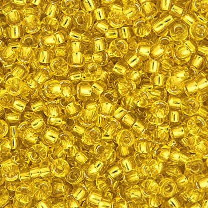 Miyuki Seed Bead 8/0 APX.22g - Yellow Silver Lined Japanese Glass Seed Beads
