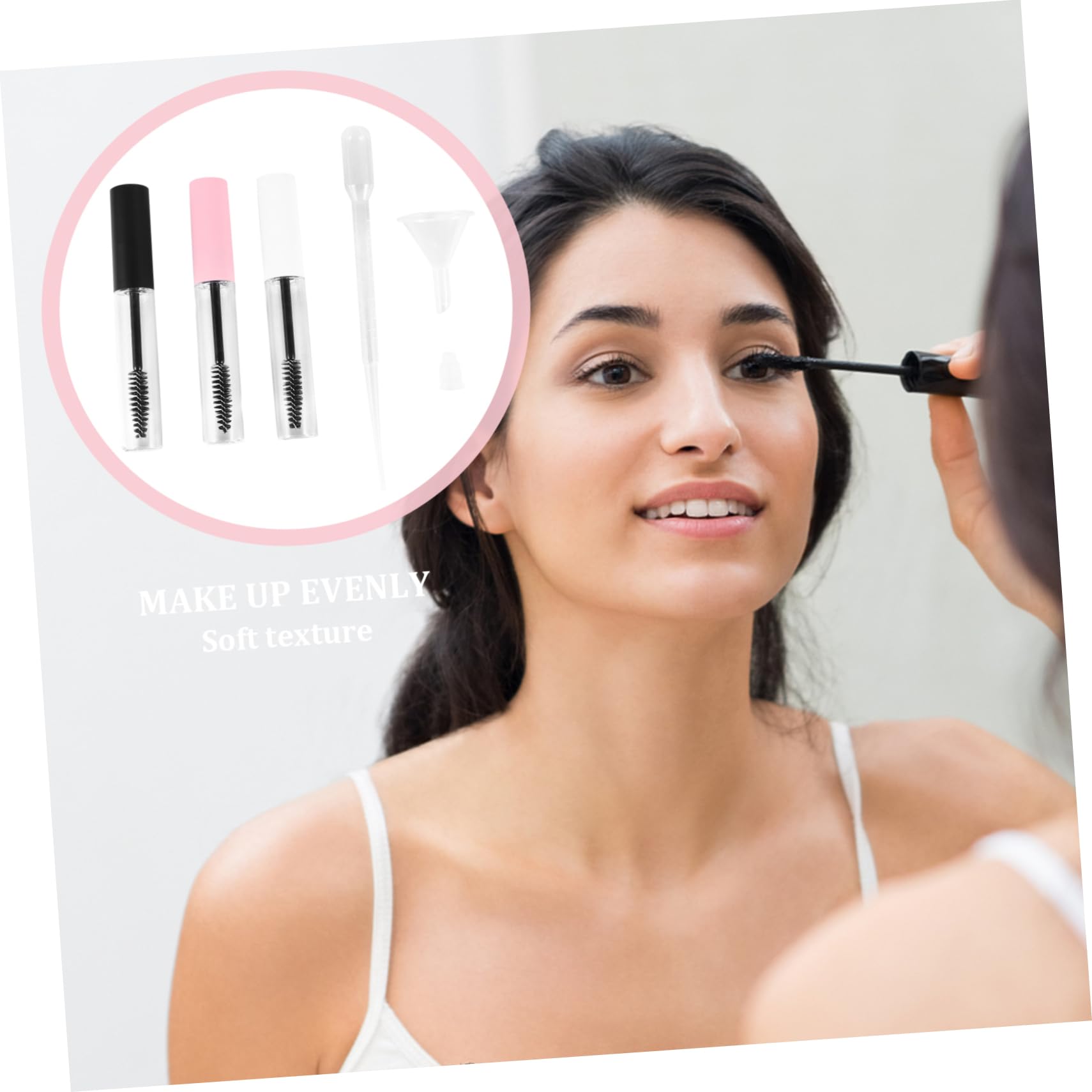 minkissy 2 Sets Leere Mascara-tuben 10 Ml Nachfüllbar Wimpern-tuben-set mit Tropfern Auslaufsicheres Design 32 Stück