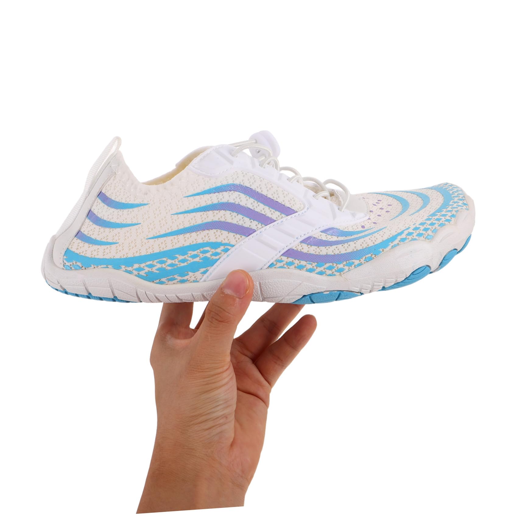 Zapatos Acuáticos Descalzos Talla 39, Goma y Mesh, 1 Par