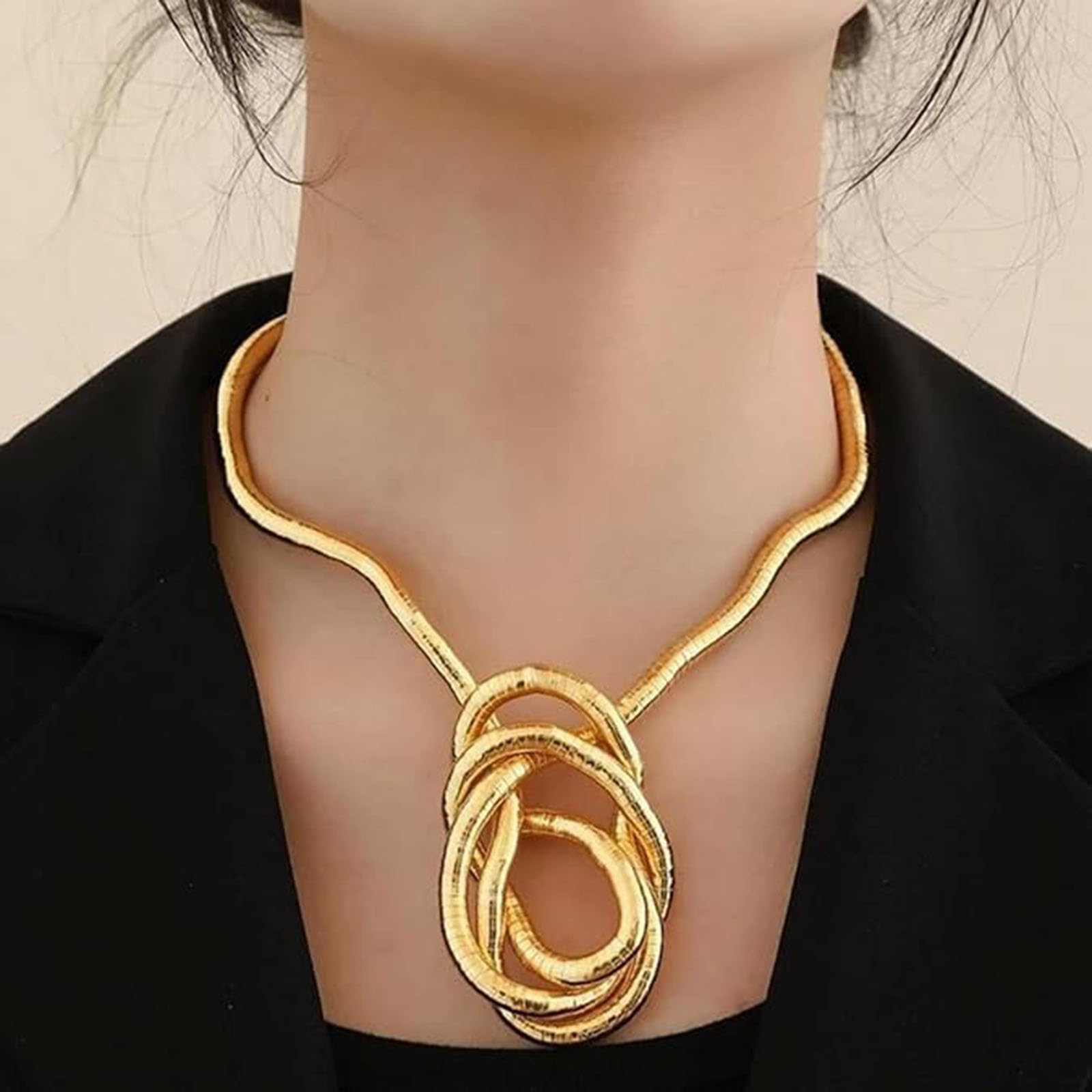 Collana A Serpente In Metallo Flessibile(855) - Alibaba