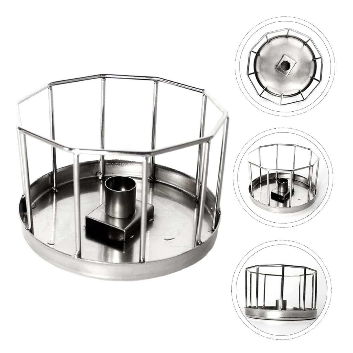 DOITOOL Ciotola Terrario Automatica in Acciaio Inox per Tartarughe e Rettili, Superficie Liscia, Sicura per Cibo e Acqua