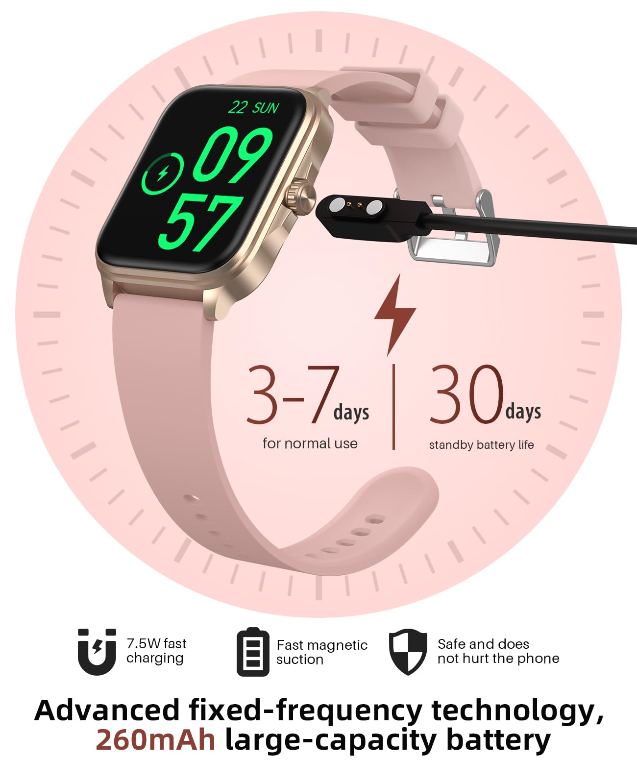 SOUYIE Smartwatch Uomo Donna, Smartwatch con Effettua/Risposta Chiamate, 1.96" Orologio Smart watch con Monitoraggio del SpO2 Sonno Contapassi per IOS Android