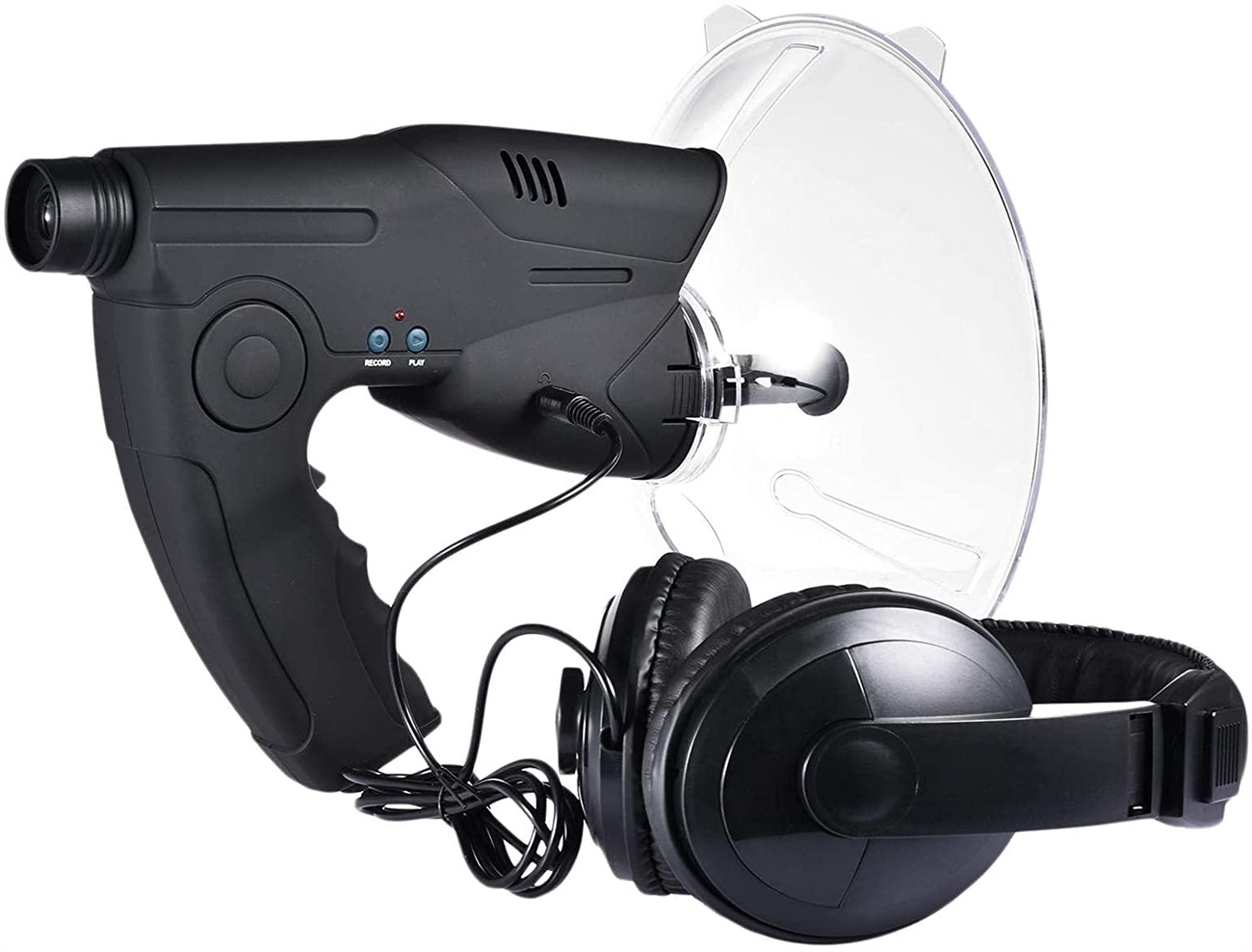 WlP Parabolisches Mikrofon Bionic Ear, Mikrofon Monokular X8 Bionic Ear Long Range Birds Listening Telescope, Birds Listening Teleskop Monokularer Klangverstärker für Wissenschaftliche Naturforscher