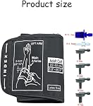 Cuff de pression artérielle extra grande,Cuff de contrôle de la pression artérielle premium compatible,Remplaceable,22-52cm Circonférence pour les moniteurs Bp à usage domestique, avec 6 Connecteurs, bras adulte Xl Cuff de pression artérielle