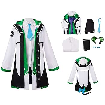 トリビー コスプレ フルセット Mサイズ Amazon.co.jp: [AwwwCos] 才羽ミドリ コスプレ 戦闘服 7点セット