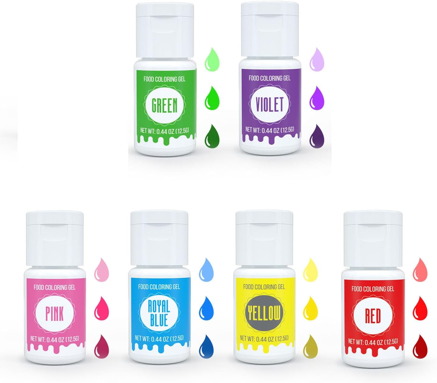 Oil Based Food Coloring for Chocolate 5 Colors Edible Food Dye for Sugar Candy Melts Oil Frosting Icing Dye for Backing Cookies Fondant Food Color for Cake Decorating - 10g/ Bottles