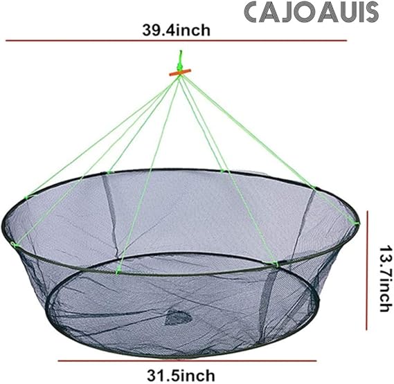 Foldable Fishing Net Hand Casting Cage Crab Net for Fish Shrimp Minnow Crayfish Crab