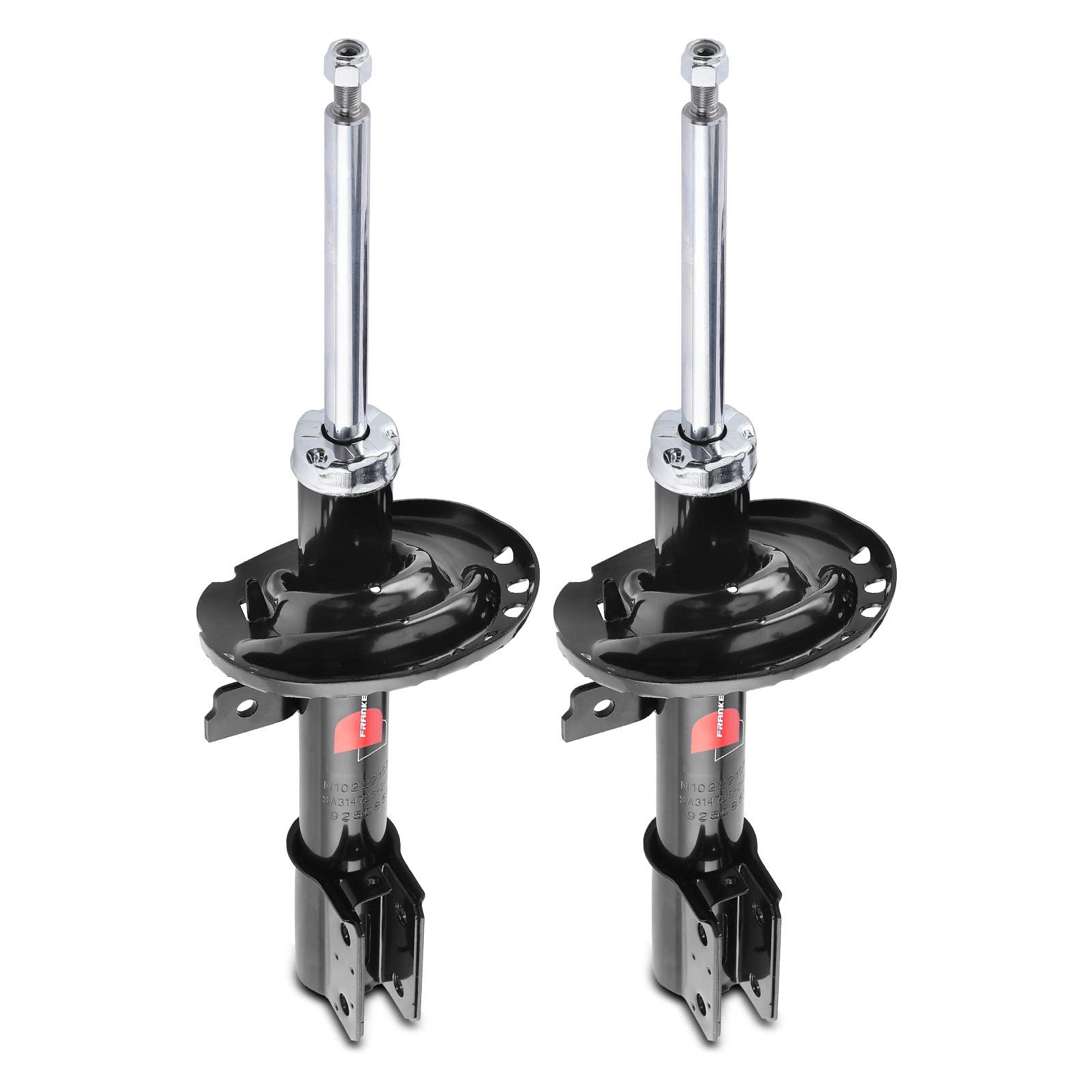 Frankberg 2 amortiguadores de choque delantero izquierdo y derecho, presión de gas de 514 mm, compatible con Clio III BR0/1 CR0/1 Clio III Grandtour KR0/1 Replace# 8200676024