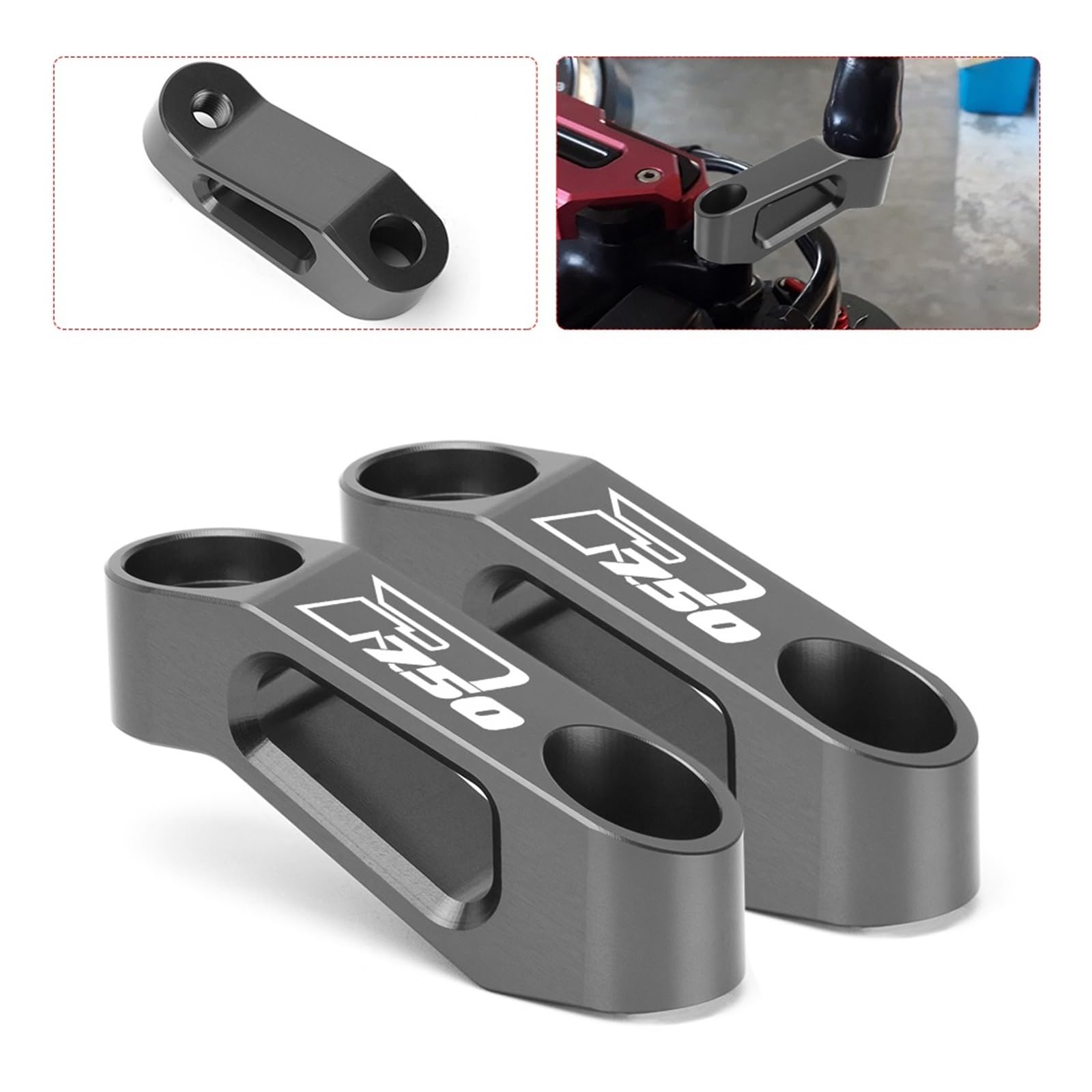 Motocykl Lusterko wsteczne Riser Adapter Uchwyt do Suzuki VSTROM GSXR GSX-R GSX R 750 1000 GSX-S GSXS GSX 1000GT