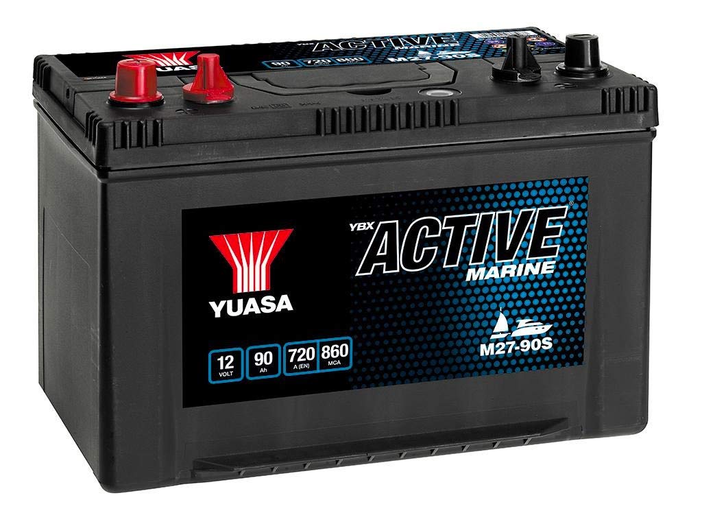 YUASA Batterie 90, Ah 720, A/EN M27-90S L 304mm B 173mm H 225mm
