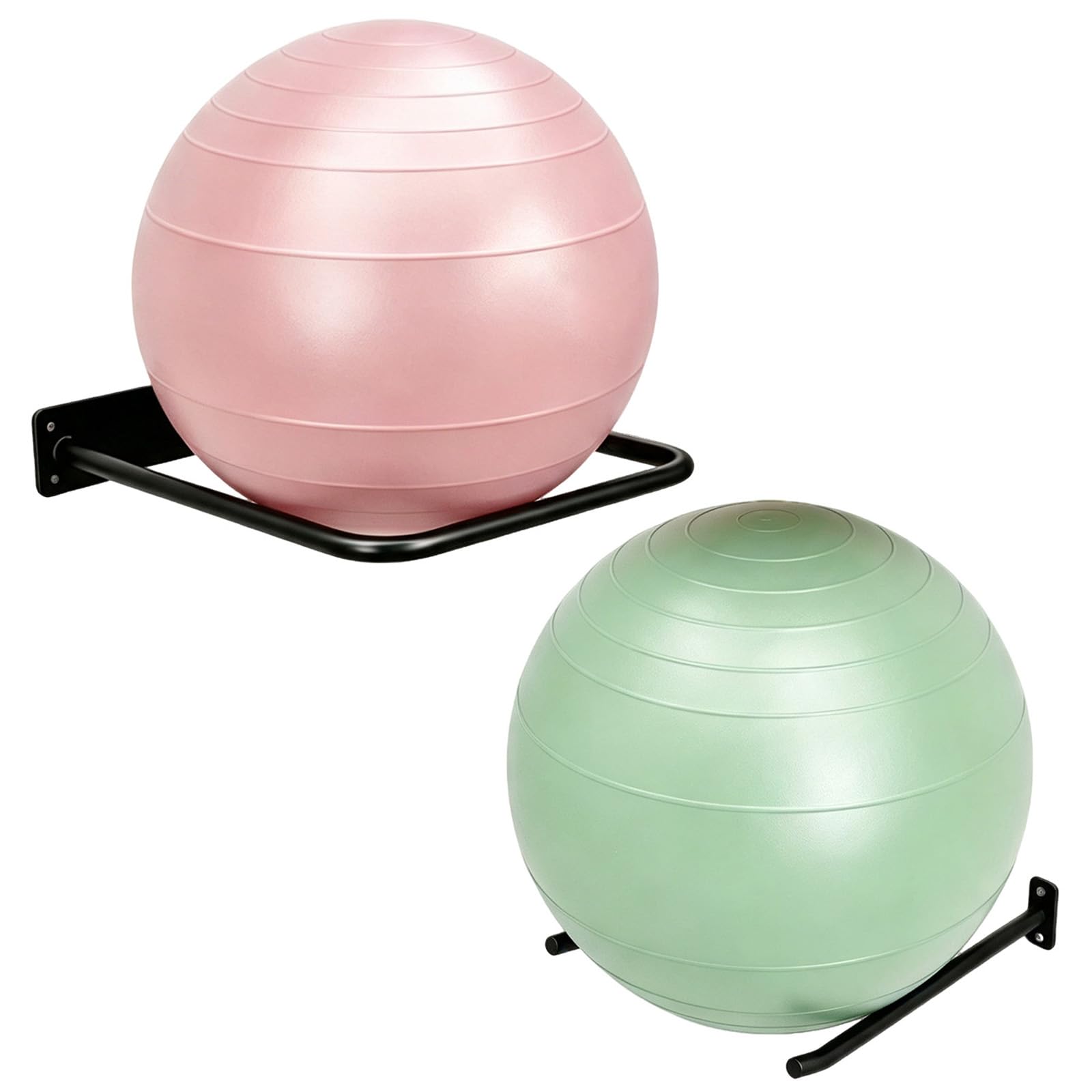 Yoga Ball Holder, Wall Mount Exercise Medicine Ball Storage Rack