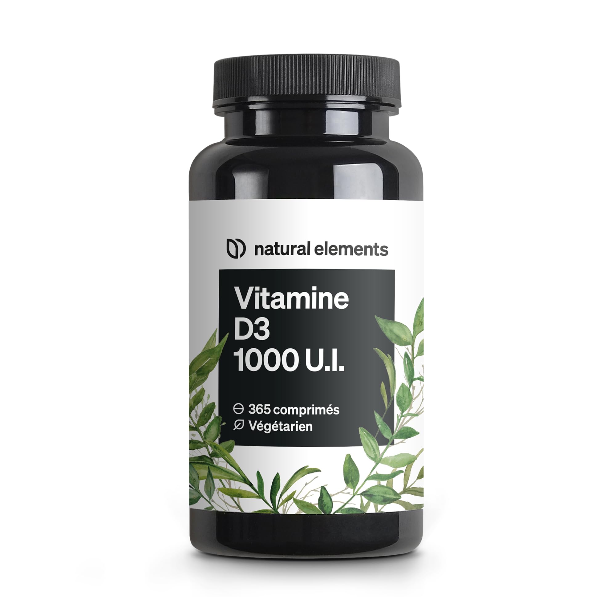 Vitamine D3 1000 UI - 365 Softgels (réserve 1 An) De Nu U Nutrition, Cholécalciférol, Neuf