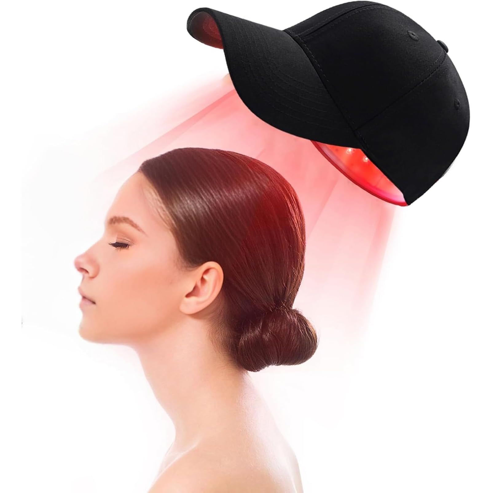 Chapeau De Croissance De Cheveux De Luminothérapie, Traitements De Perte De Cheveux, Dispositif De Thérapie De 82 LED 660Nm Et 850Nm pour La Repousse des Cheveux