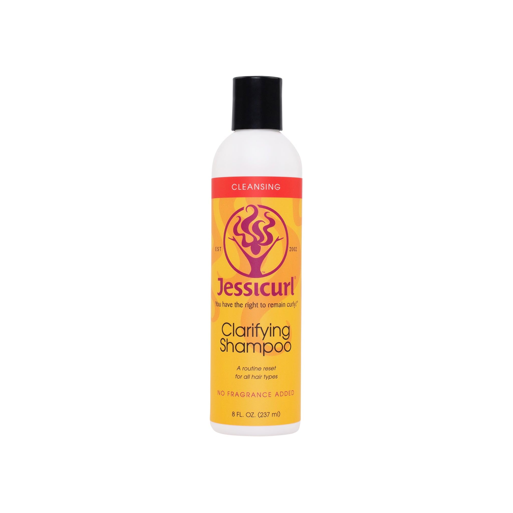 Clarifying Shampoo, 8 Fl Oz, No Fragrance Added, A Routine Reset for Wavy, Curly, and Coily Hair