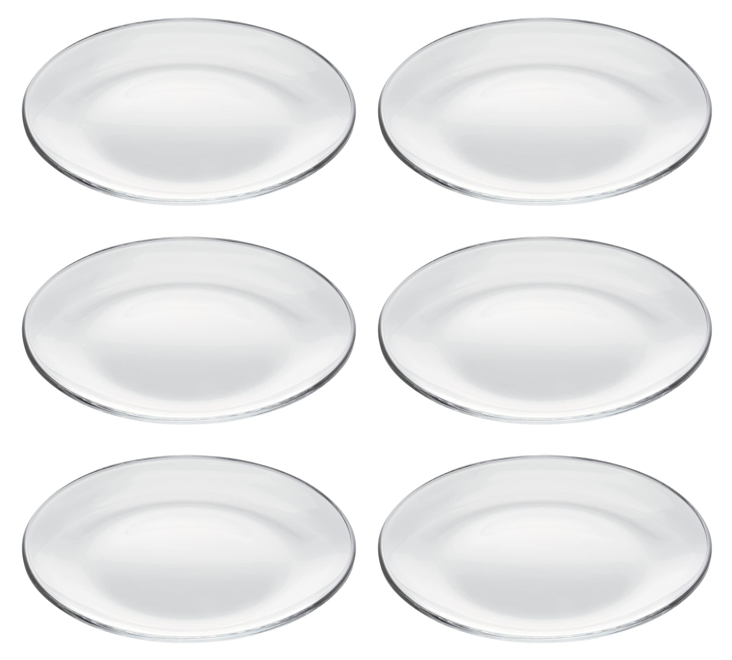 Amazon.com | Barski Glass Dessert Plate - Set of 6 Plates - For