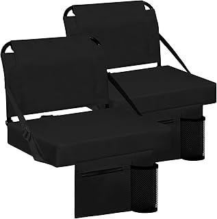 Stadium Seat for Bleachers with Back Support and Wide Padded Cushion Stadium Chair