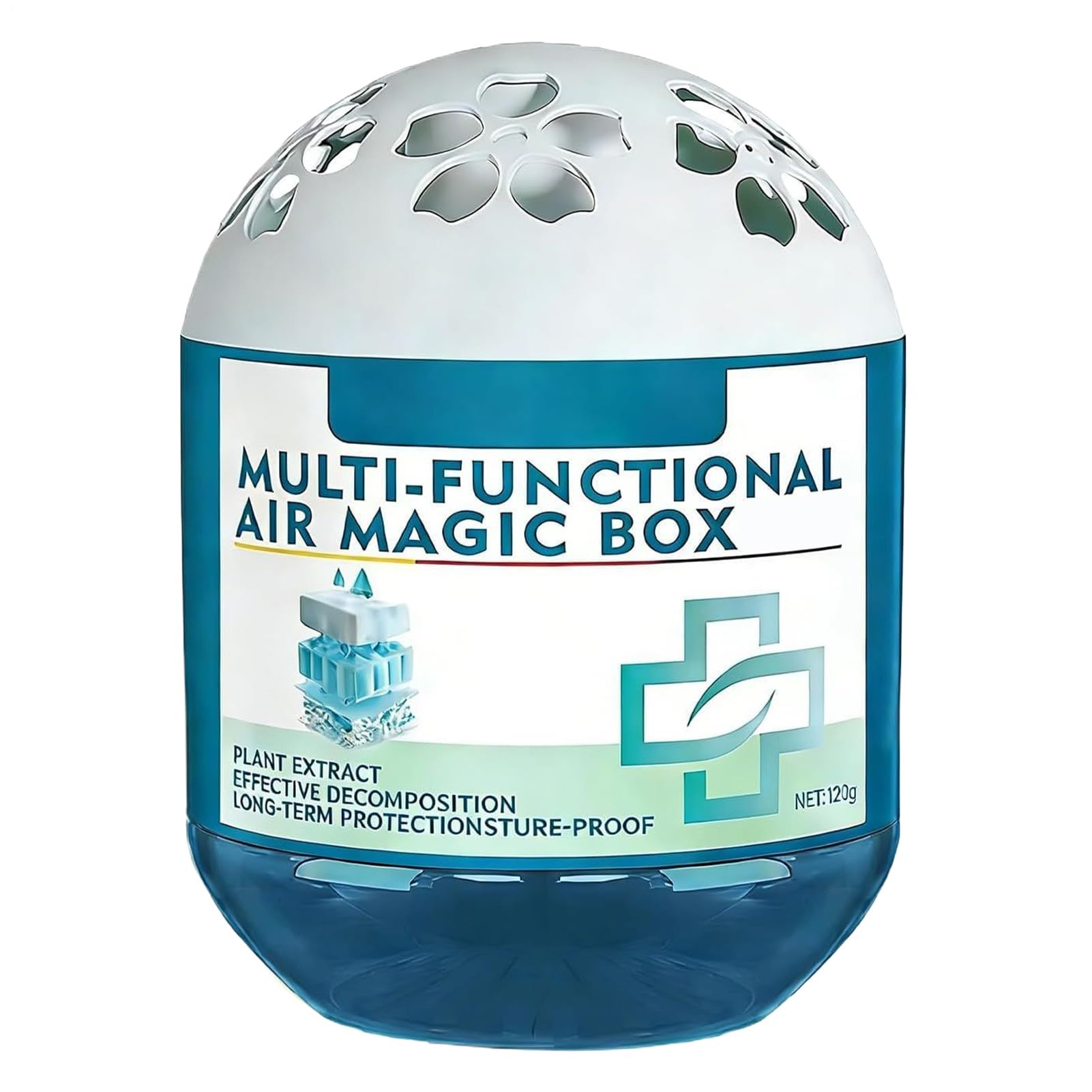 Boîte Absorbante Anti-Poussière et Anti-Odeurs - 120g Désodorisant de Bureau | Éliminateur Automatique d'Odeurs et Aspirateur de Poussière,Pour Maison Cuisine Zone Animaux Chambre Salon
