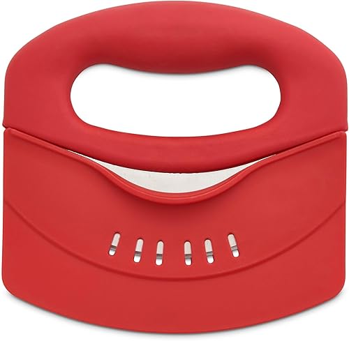 Miniatura 2 de HIC Kitchen Picador de hierbas para ensalada de agarre suave, hoja de acero inoxidable con cubierta de hoja de seguridad