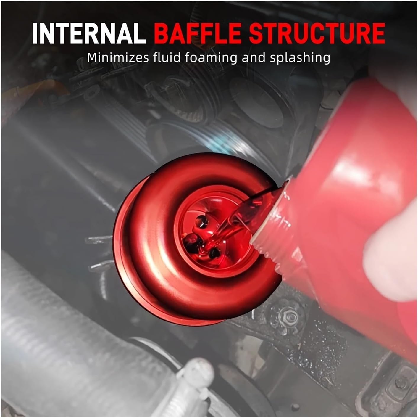 Billet Aluminum Power Steering Reservoir Compatible For BMW E46 E90 E92 E60 E61 E82 E87 Z4,X1 E84,X3 E83,X5 E53, Replace Compatible For 32416851217(E Right Manual)