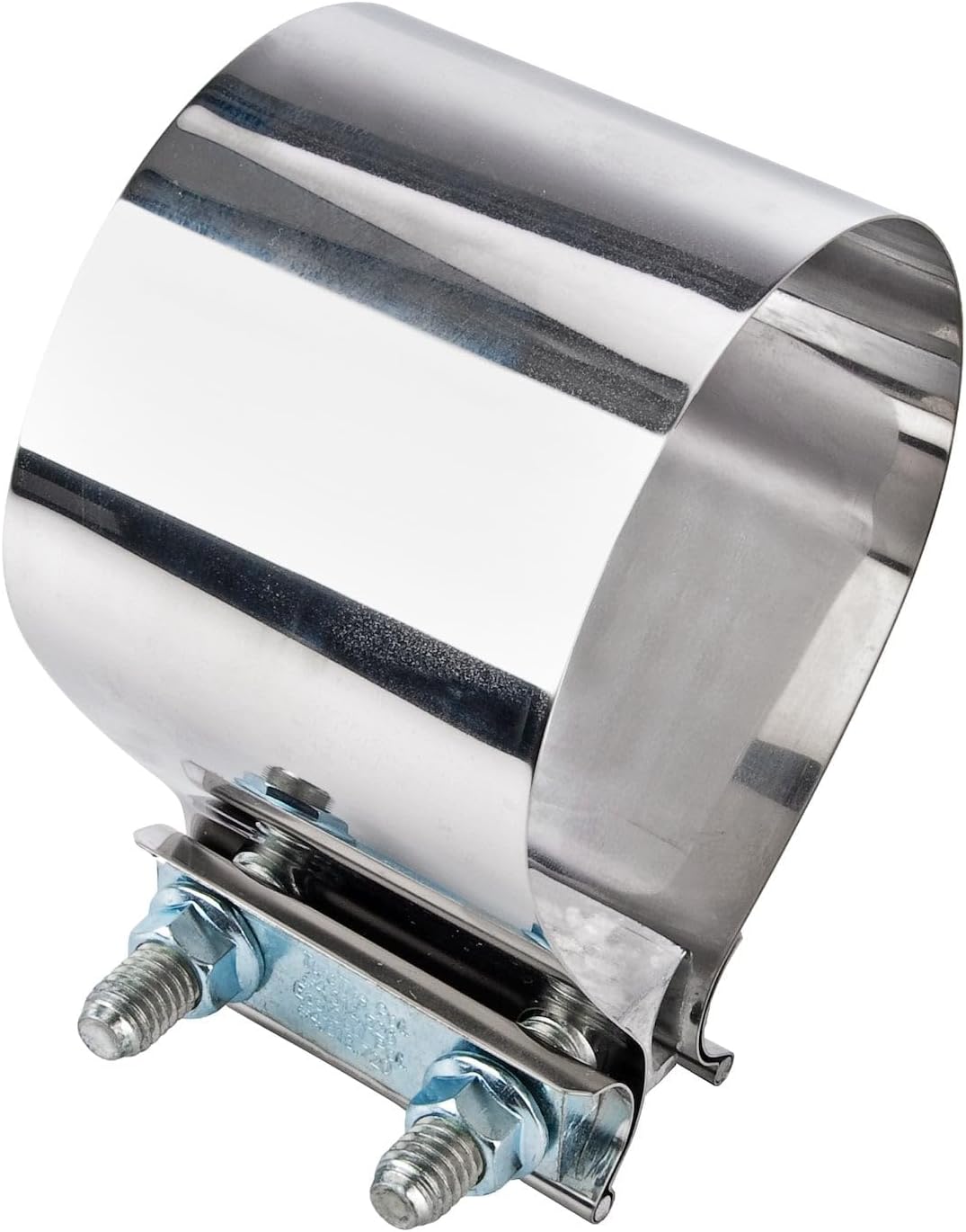 JEGS Exhaust Band Clamp | Butt Joint Style | Fits 4� OD Pipe | T-304 Stainless Steel | Aluminized Steel Hardware | 1 Per Package