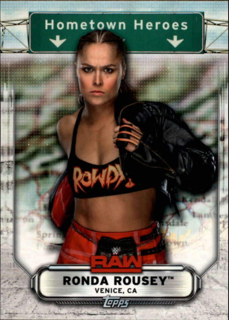 Amazon.com: 2019 Topps WWE Raw Hometown Heroes #HH-33 Ronda Rousey