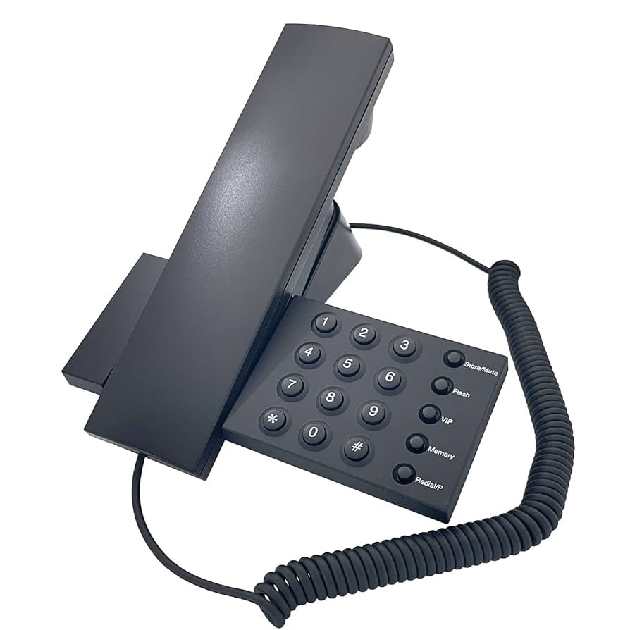 Amazon | グランサンク デザインテレフォン ブラック TGX-02BK