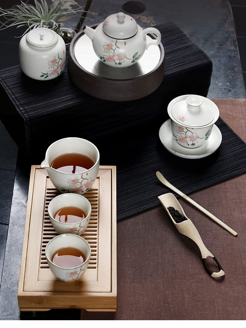 陶芸　茶盆 Amazon.co.jp: 台湾直送アートイエローグレーズ陶器ガイワン(200ml)-椿