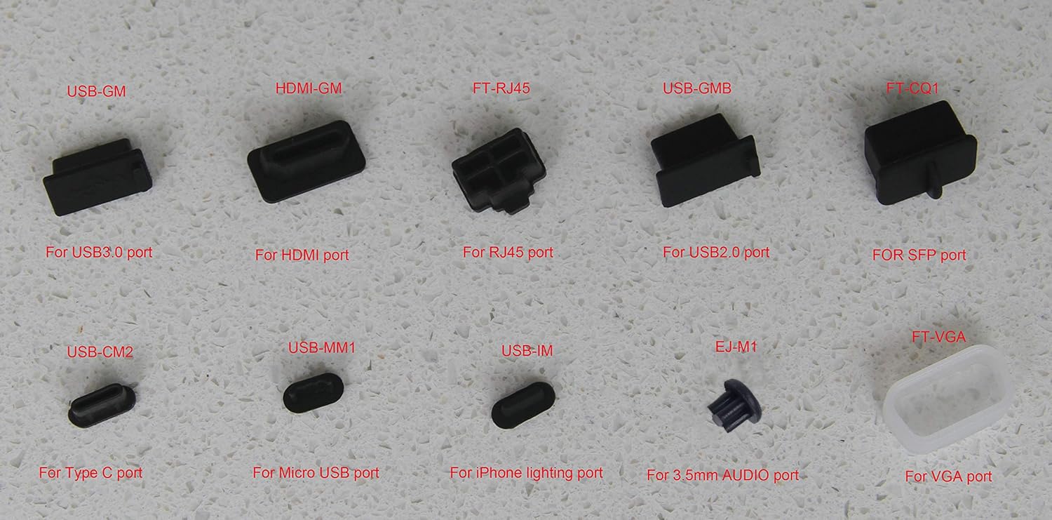 Lot De 40 Bouchons Anti-poussière En Mousse Pour Nettoyage