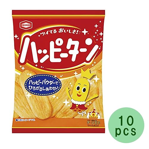 Miniatura 3 de Happy Turn Happy Powder Covered Rice Cracker 1oz 10Bags Box Kamedaseika Japonés Ninjapo