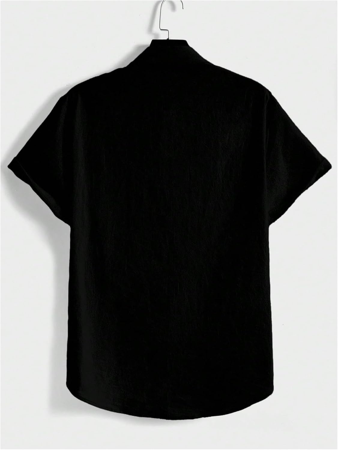 OYOANGLE Men's Leopard Button Down Shirts Color Block Short Sleeve Beach Vacation Shirt Top - Image 3