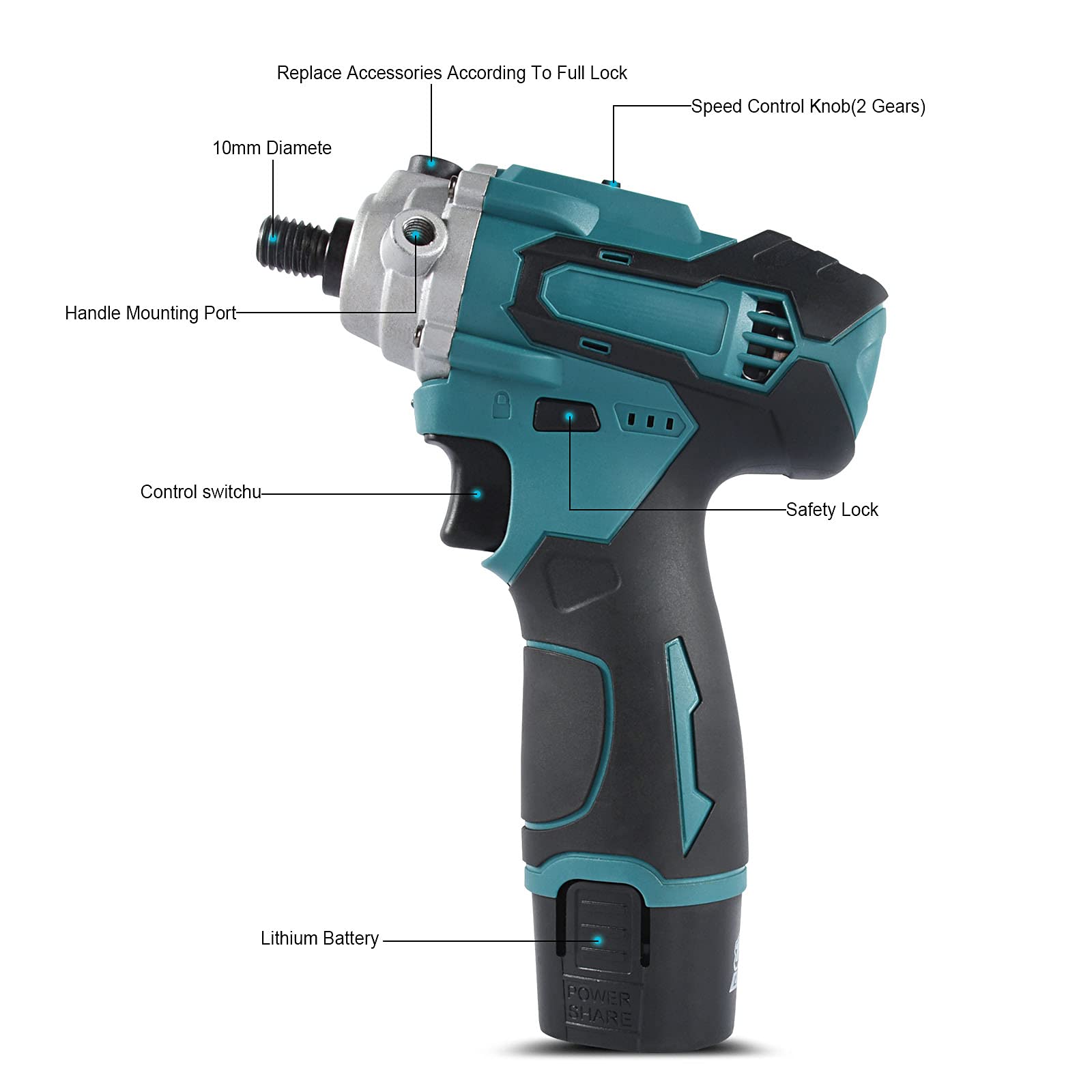 Lucidatrice per Auto 20V Ceretta Portatile a Batteria agli Ioni di Litio Orbitale Doppia Azione Levigatrice Lucidatura Strumento di Riparazione dei Graffi con 2 Batterie