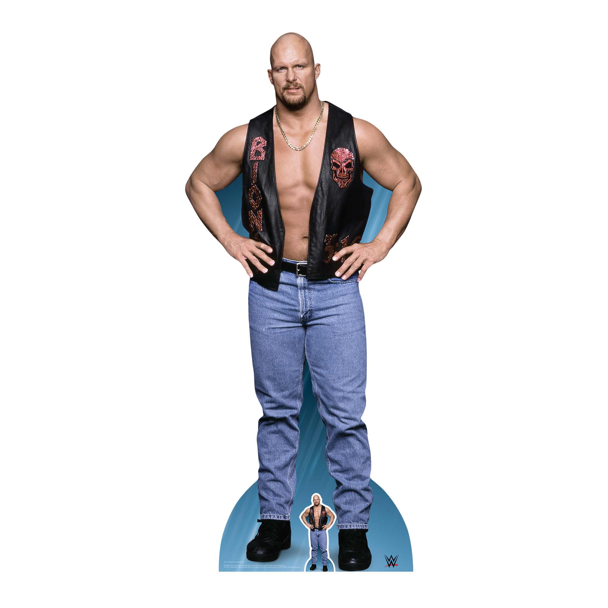 STAR CUTOUTS LTD Stone Cold Steve Austin- Cardboard- multicolour- 187 x 82 x 187 cm
