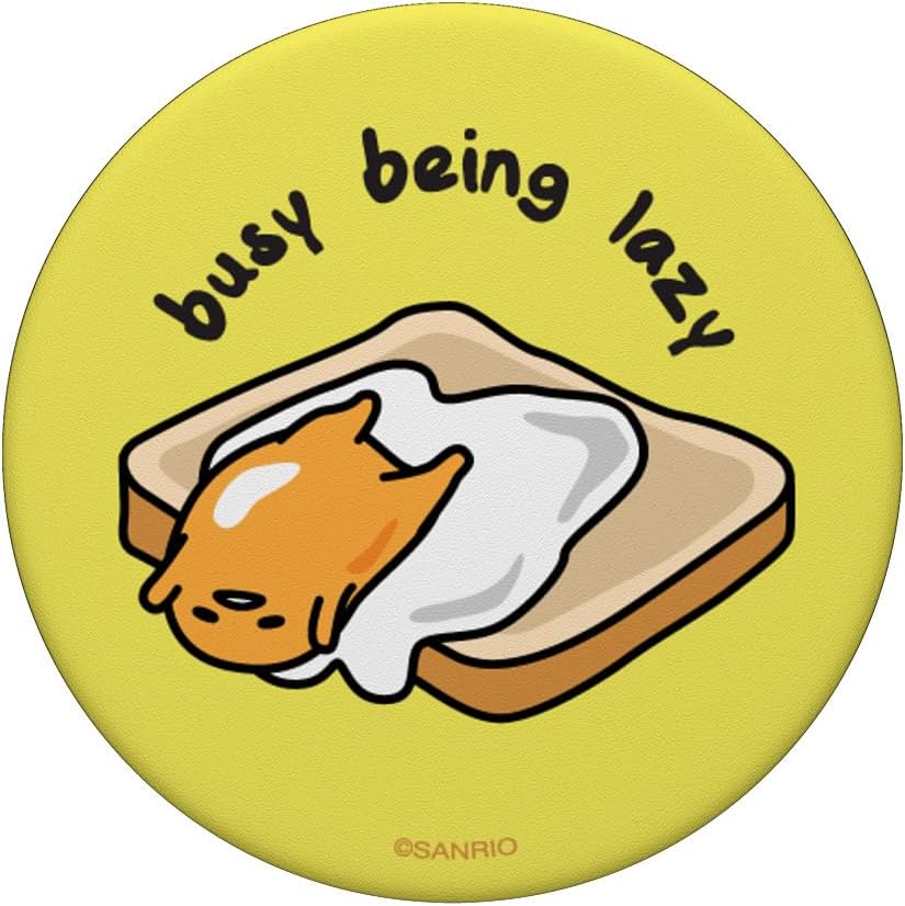 Gudetama the Lazy Egg Busy Being Lazy PopSockets Adhesive PopGrip - Image 3