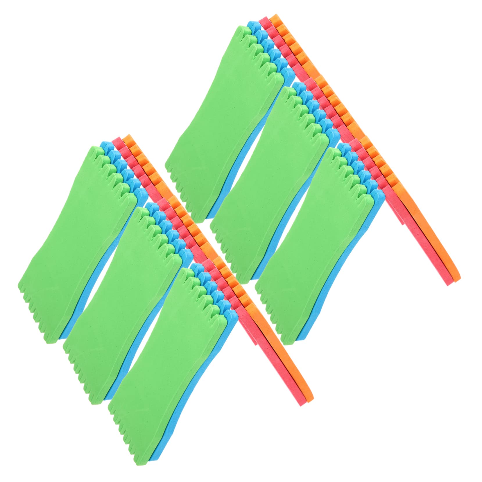 BCOATH 50pcs Fishing Line Organizers Foam Sponge Line Board Fishing Pole Winder Outdoor Fishing Supplies Fishing Line Winding Tools