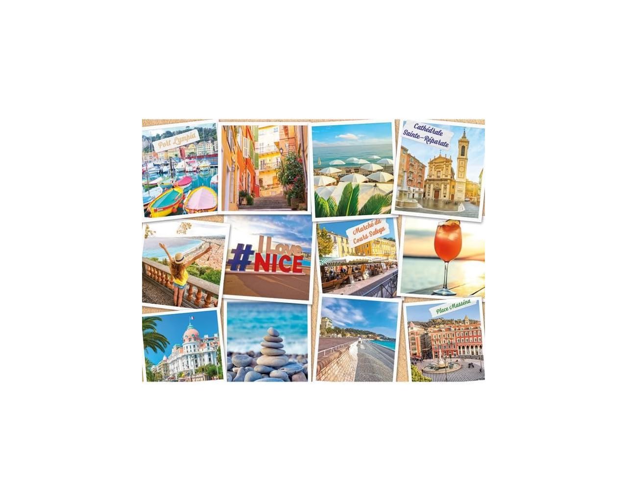 Nathan - Puzzle 2000 elementów - Nice, Riwiera Francuska - Dorośli i dzieci od 14 lat - Puzzle najwyższej jakości - Kolekcja miejska - Francja - 12001613