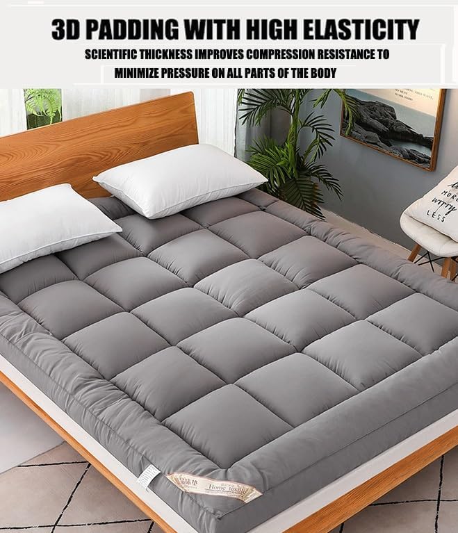 Miniatura 2 de Japanese Futon Mattress 4" Extra Thick, Foldable Japanese Floor Mattress Easy to Store for Lounge - Roll Up Mattress Dormitory Guest Room(Twin)