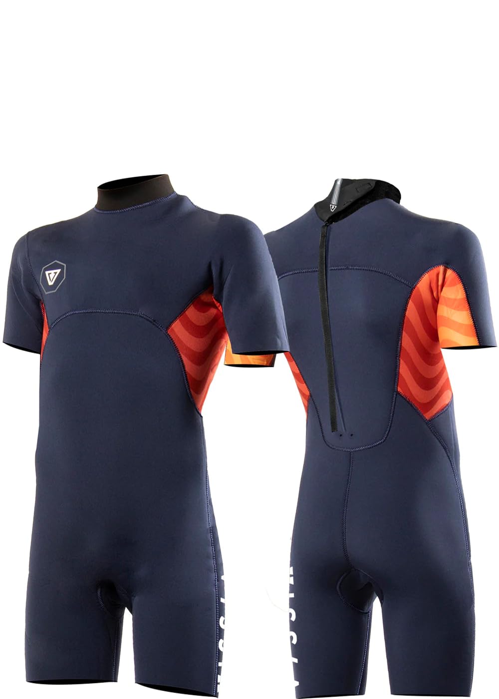 7 Seas Boys Shredder 2-2 Back Zip Spring Wetsuit Navy 14