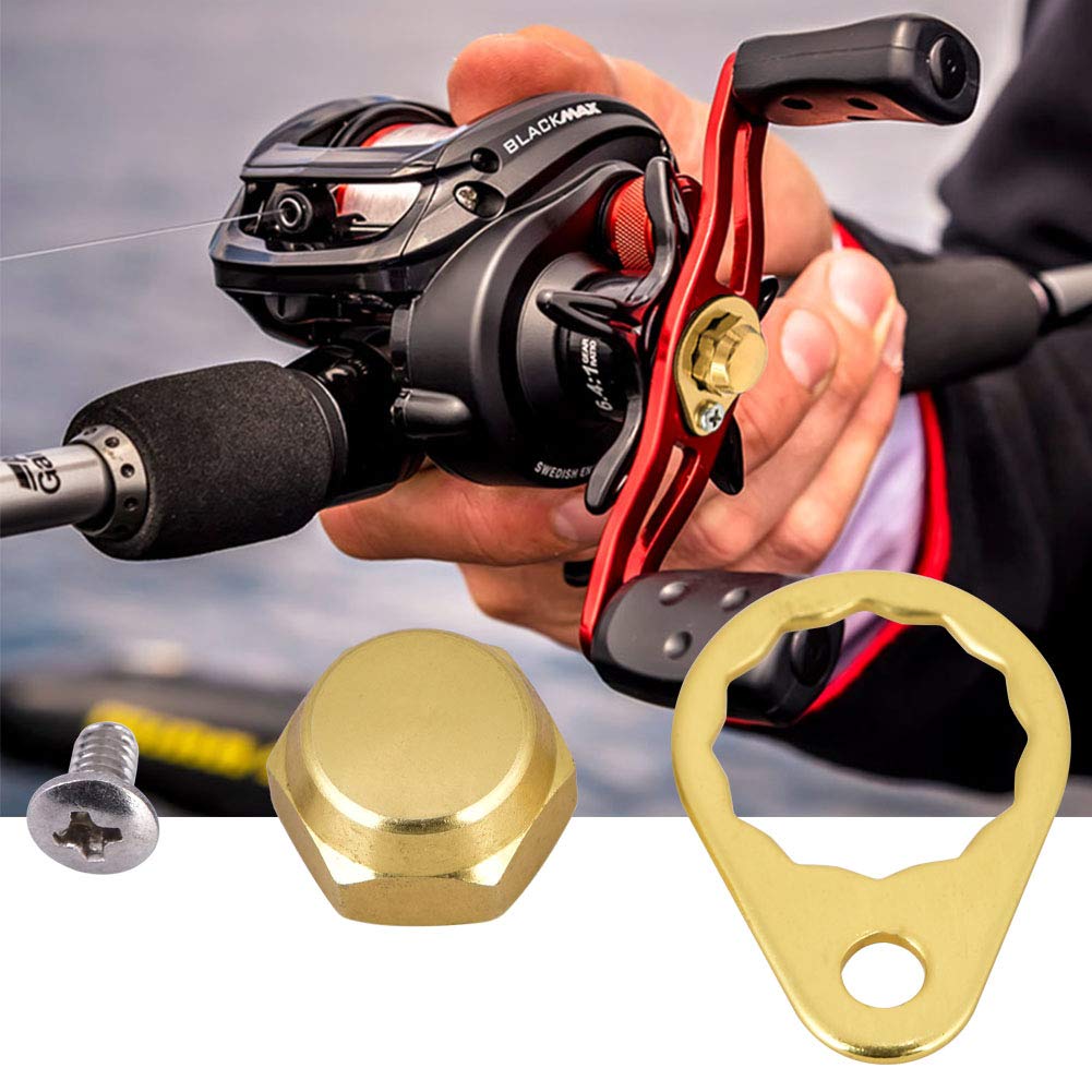 Vite per mulinello da pesca, tappi dado, parti di ricambio per mulinello da pesca, maniglia sinistra destra, piastra di bloccaggio, tappo dado a vite, accessorio
